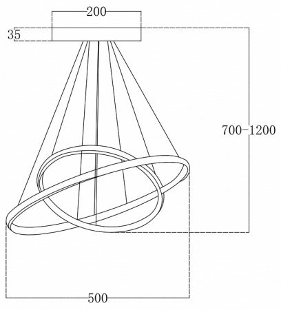 Подвесной светильник Escada Euler 10228/2LED