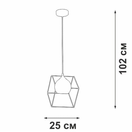 Подвесной светильник Vitaluce V3789 V3789-0/1S