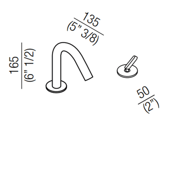 Смеситель для раковины Agape Square ARUB1006A