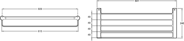 Полотенцедержатель Jacob Delafon Singulier 15213D-CP