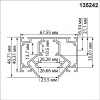 Трек встраиваемый Novotech FLUM 135242