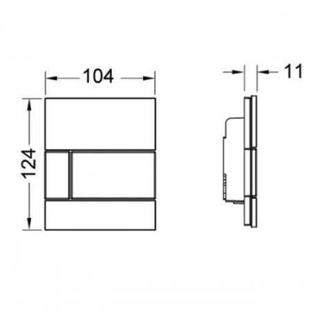 Клавиша смыва Tece 9242805