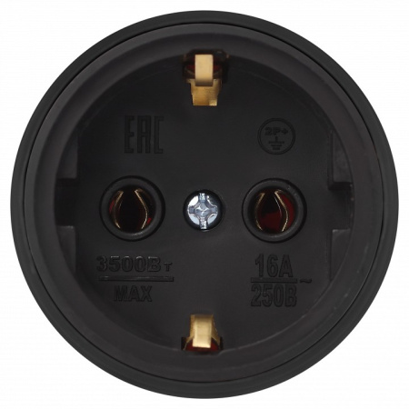 Розетка с заземлением Эра  RX11-B-IP44