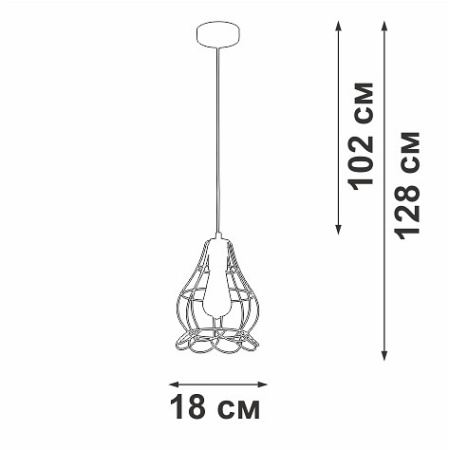 Подвесной светильник Vitaluce V2868 V2868-1/1S