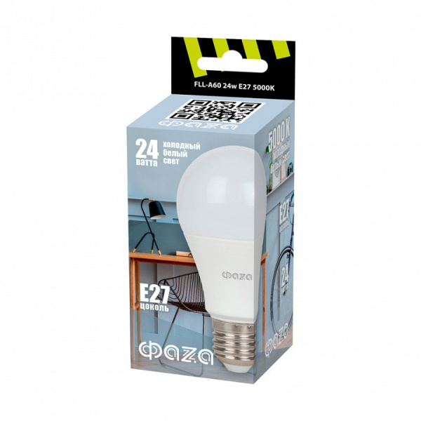 Лампа светодиодная Jazzway  E27 24Вт 5000K FLL- A60 24w E27 5000K