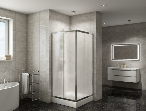Душевой уголок BelBagno Due 90x90 DUE-A-2-90-P-Cr