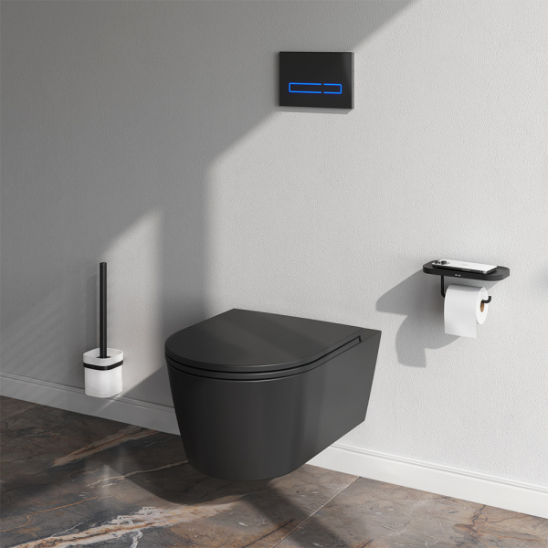 Подвесной унитаз AM.PM Func C8F1701MBSC с крышкой-сиденьем