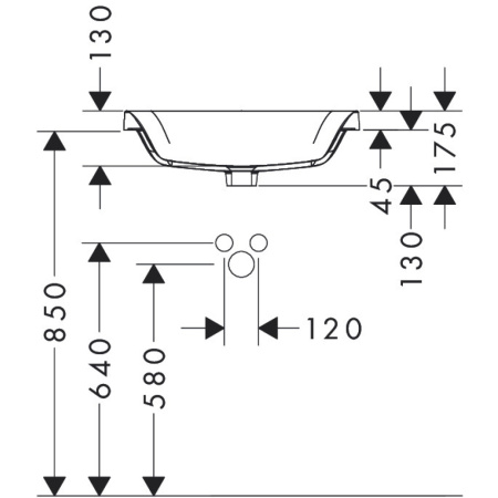 Раковина Hansgrohe Xuniva Q 55 60158450