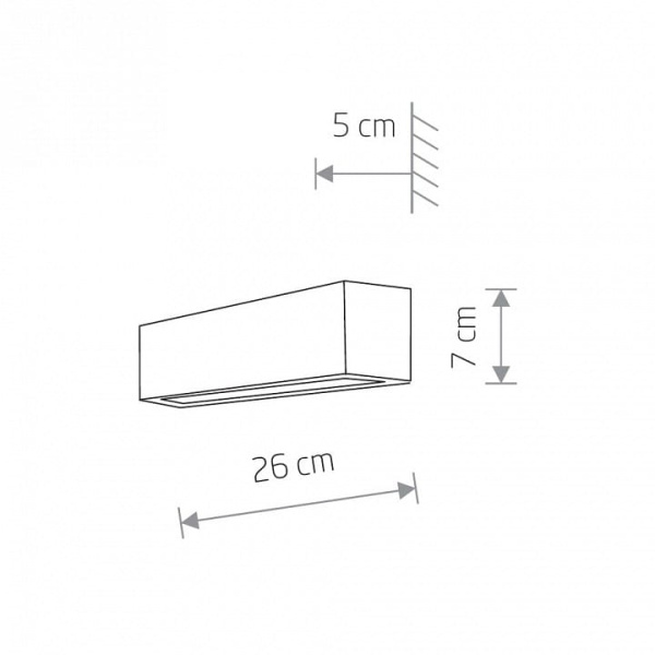 Накладной светильник Nowodvorski Straight Wall XS 7601