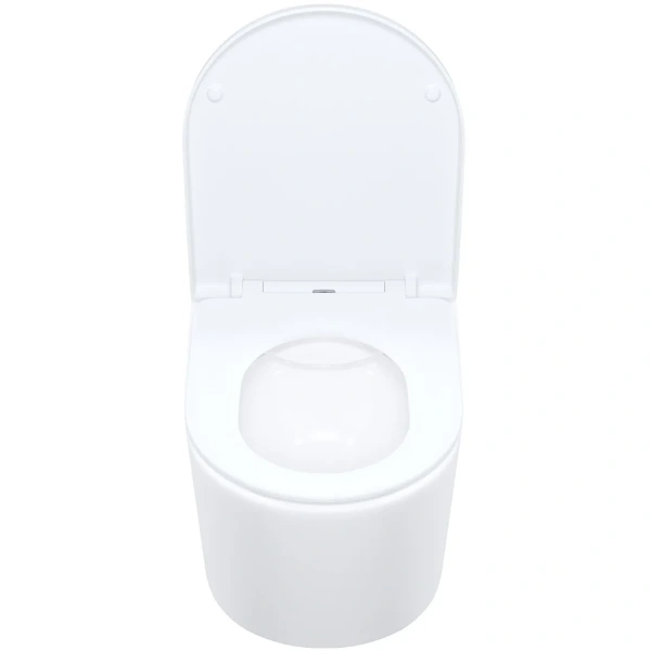 Унитаз подвесной IDDIS Stone STORNSEi25 безободковый, с сиденьем микролифт, белый