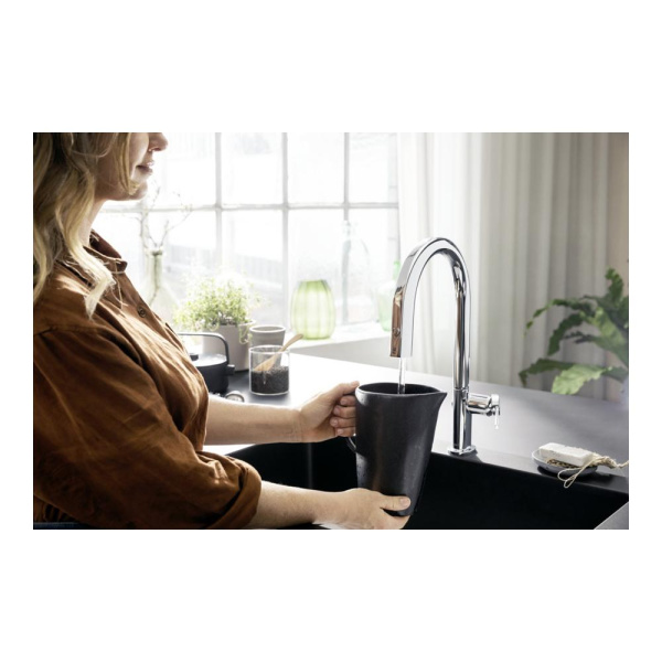 Смеситель для кухни hansgrohe Aqittura M91 76803670 с подключением к фильтру