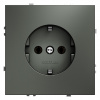 Розетка с заземлением без рамки Voltum S70 VLS040106
