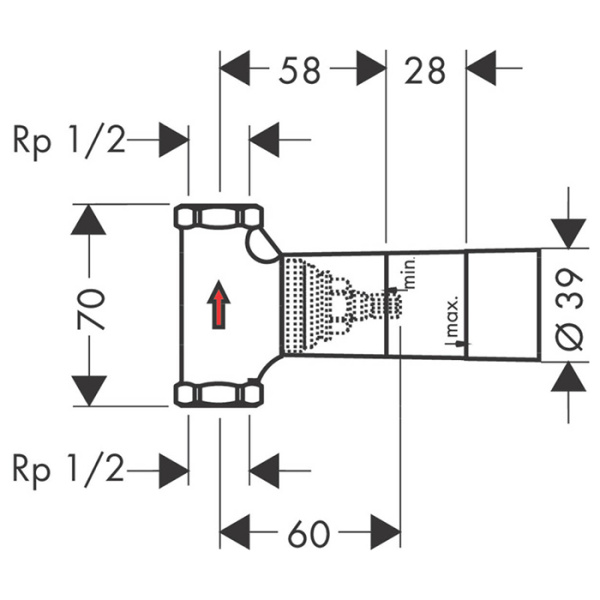 Встраиваемая часть запорного вентиля Axor 16973180