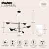 Люстра на штанге Maytoni Моллис MOD126PL-08B