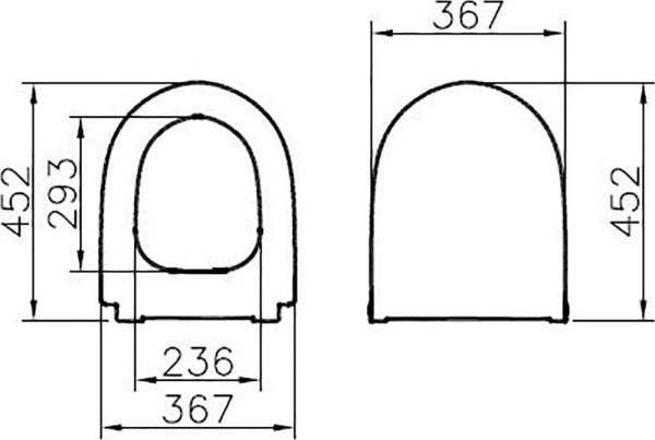 Крышка-сиденье VitrA Sento 120-050-009 микролифт, матовый серый