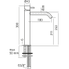 Смеситель для раковины Cisal Xion XI003544D1