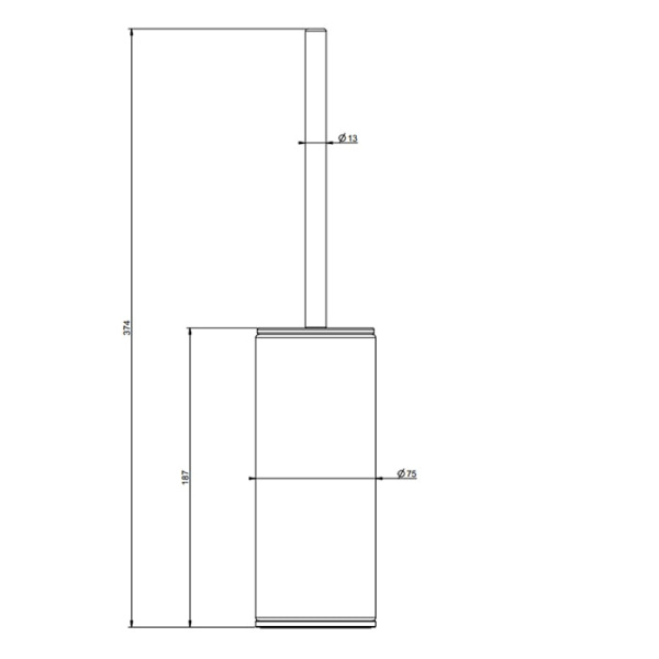 Туалетный ершик Gessi 316 54744#707 черный