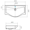 Раковина 80x48 см Акватон Беверли 1WH302422