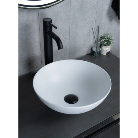 Раковина-чаша GID 9081wm 36x36 см, накладная, белый матовый