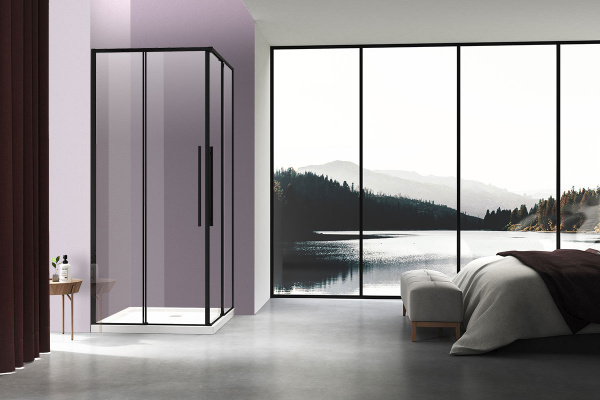 Душевой уголок Vincea Slim-N 100x90 VSS-4SN9010CLB черный