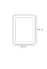 Зеркало Bagno Piu Pol 60X80 белое