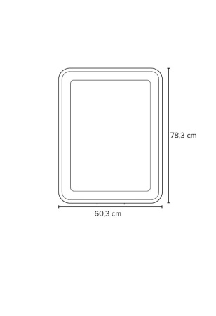 Зеркало Bagno Piu Pol 60X80 белое