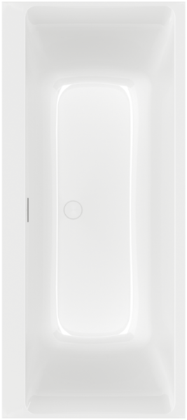 Квариловая ванна 170х75 см Villeroy&Boch Subway 3.0 UBQ170SBW2DV-01 с ножками и сливом-переливом