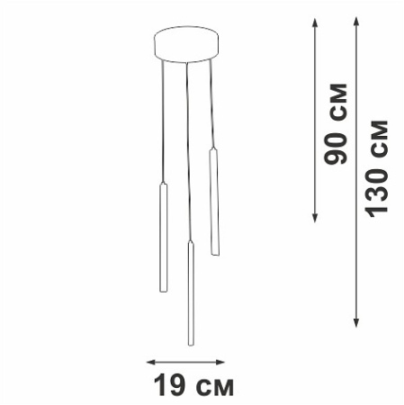 Подвесной светильник Vitaluce V3045 V3045-0/3S