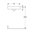 Раковина 32x32 см Geberit Renova Compact 276132000