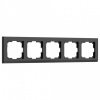 Рамка на 5 постов Werkel Stark (черный) W0051808
