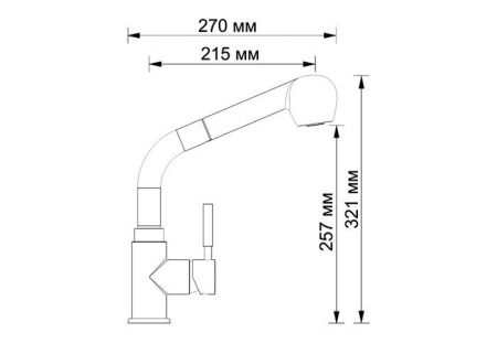 Смеситель для кухни WasserKRAFT Main 4166