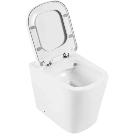 Приставной безободковый унитаз BelBagno Albano BB120CBR
