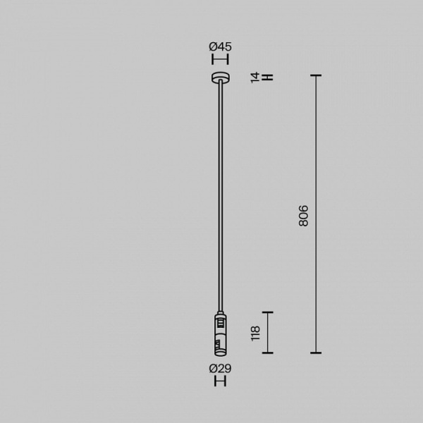 Основание на штанге Maytoni Flarity TRA159C-D1-PT