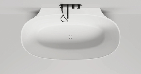 Ванна из искусственного камня Salini Alda Wall 170x90 101915GF покраска по RAL полностью