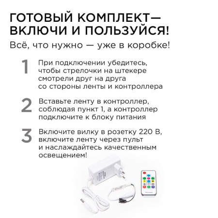 Комплект с лентой светодиодной Apeyron Electrics  10-96