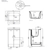 Раковина Kerasan Comunita 60х50 см 029201*0