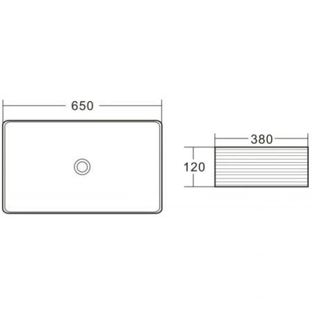 Раковина 65x38 см BelBagno BB1408