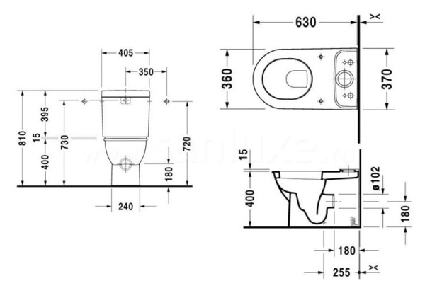 Бачок для унитаза Duravit Darling New 931100005