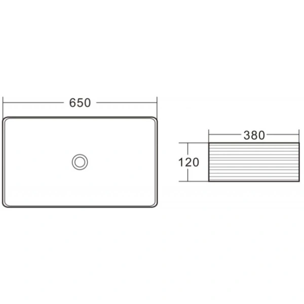 Раковина 65x38 см BelBagno BB1408