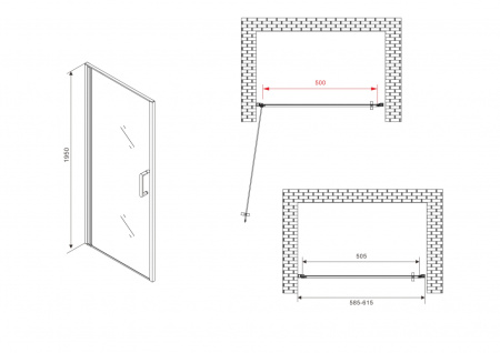 Душевая дверь Abber Sonnenstrand AG04060