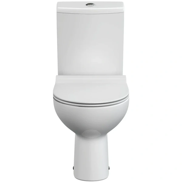 Унитаз-компакт Cersanit Nature A65410 безободковый, с сиденьем микролифт, белый