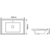 Раковина 80x46 см Melana F80-805