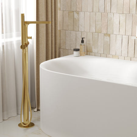 Смеситель для ванны WasserKRAFT Schunter 8221 золото