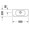 Раковина 50x22 см Duravit D-Code 07065000002