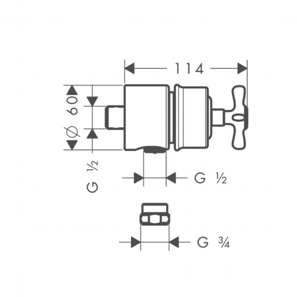 Шланговое подключение Axor Montreux 16882820 шлифованный никель