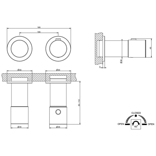 Смеситель для душа Gessi Habito 70034#031