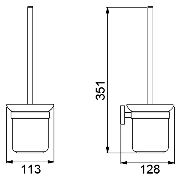 Ершик для унитаза Timo Selene 12061/03