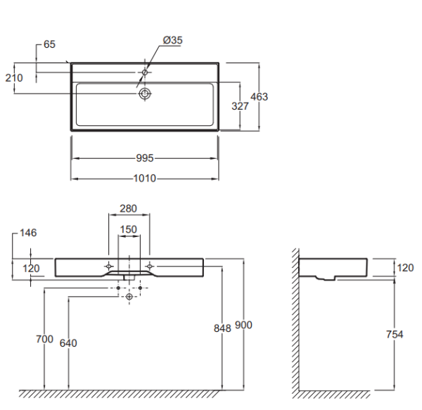 Раковина Jacob Delafon Vivienne EXBJ112-BCM