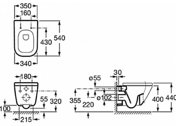 Подвесной унитаз Roca Gap 346477000