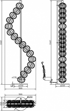 Торшер Maytoni Golden Cage MOD216FL-L38G3K